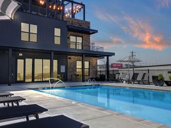 Elevated resort-style pool